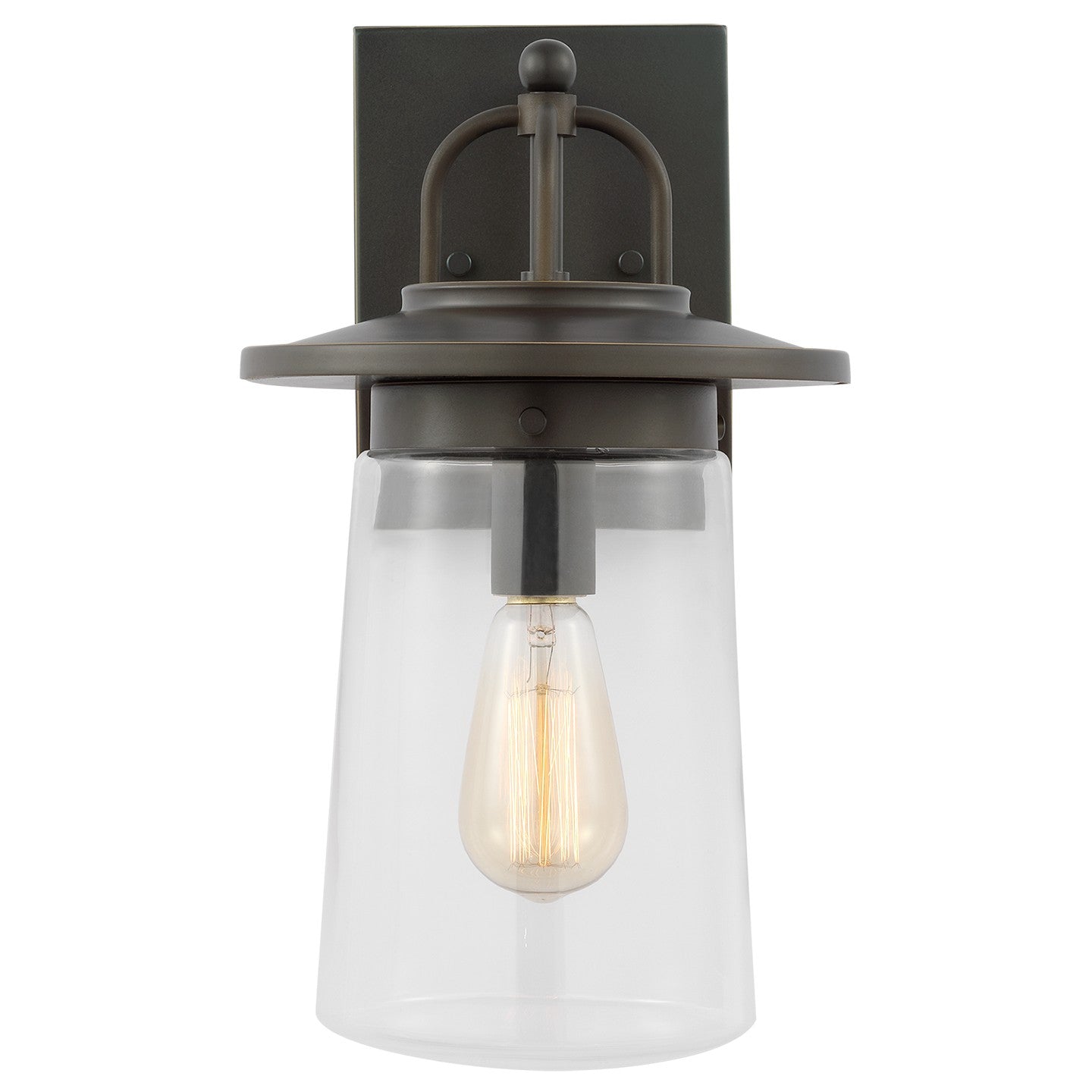 Tybee One Light Outdoor Wall Lantern in Antique Bronze