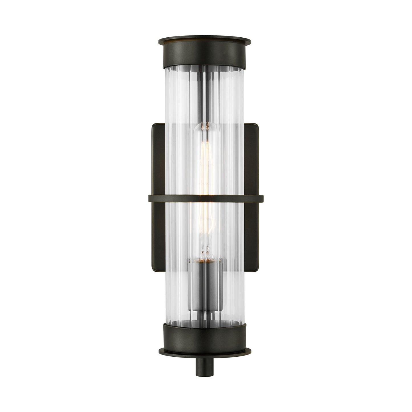 Alcona One Light Outdoor Wall Lantern in Antique Bronze