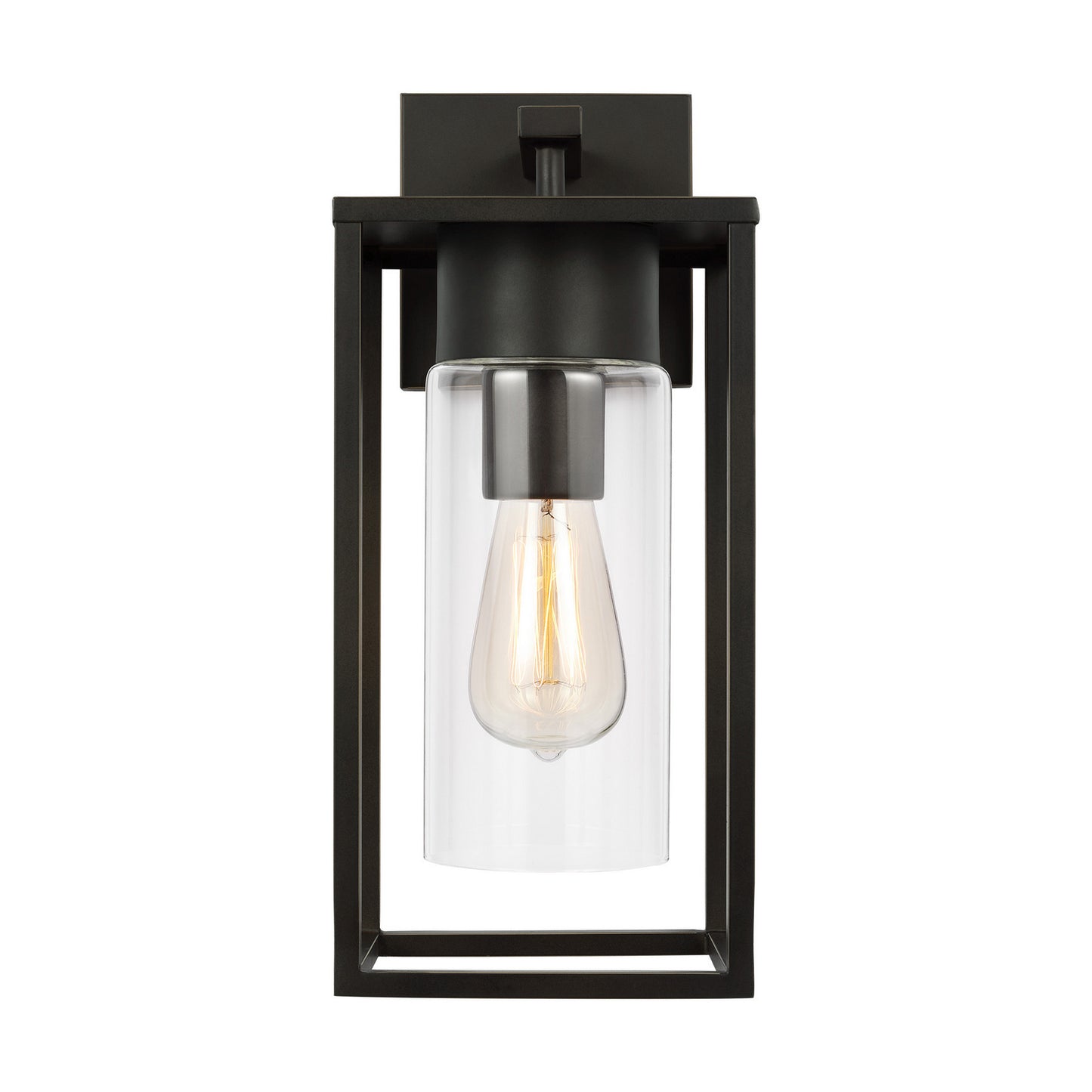 Vado One Light Outdoor Wall Lantern in Antique Bronze