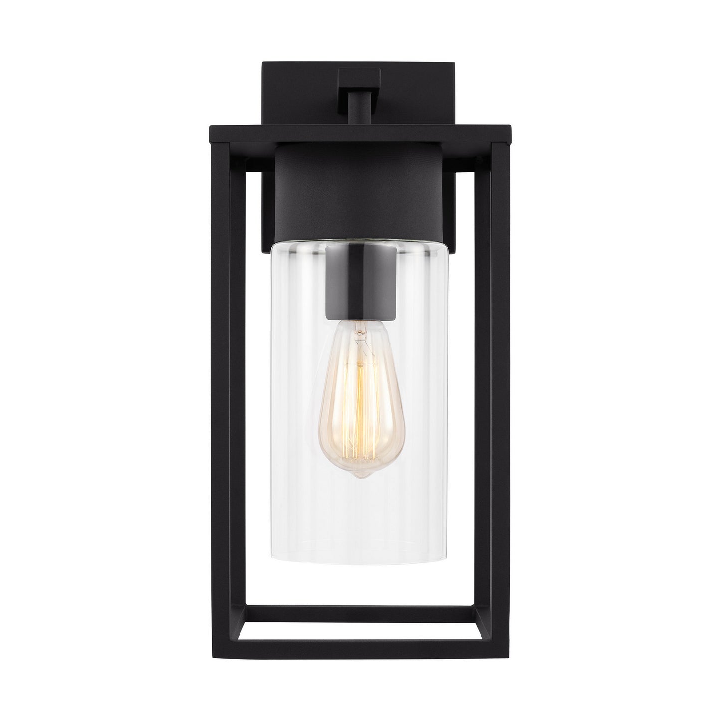Vado One Light Outdoor Wall Lantern in Black