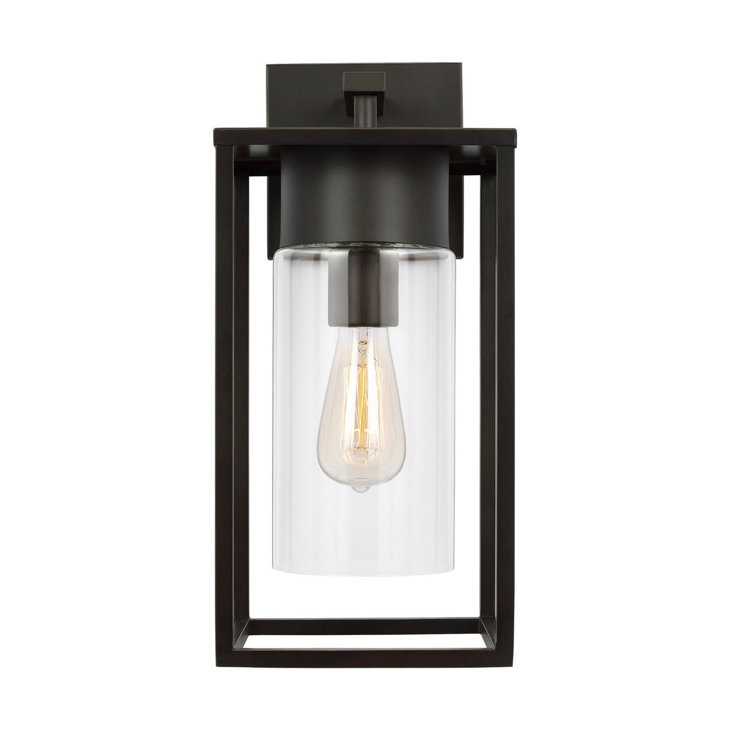 Vado One Light Outdoor Wall Lantern in Antique Bronze