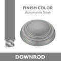 Pancake Ceiling Fan Downrod With Wire And Connector in Automotive Silver