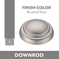 Minka Aire Downrod Coupler in Brushed Steel