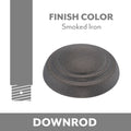 Minka Aire Downrod Coupler in Smoked Iron