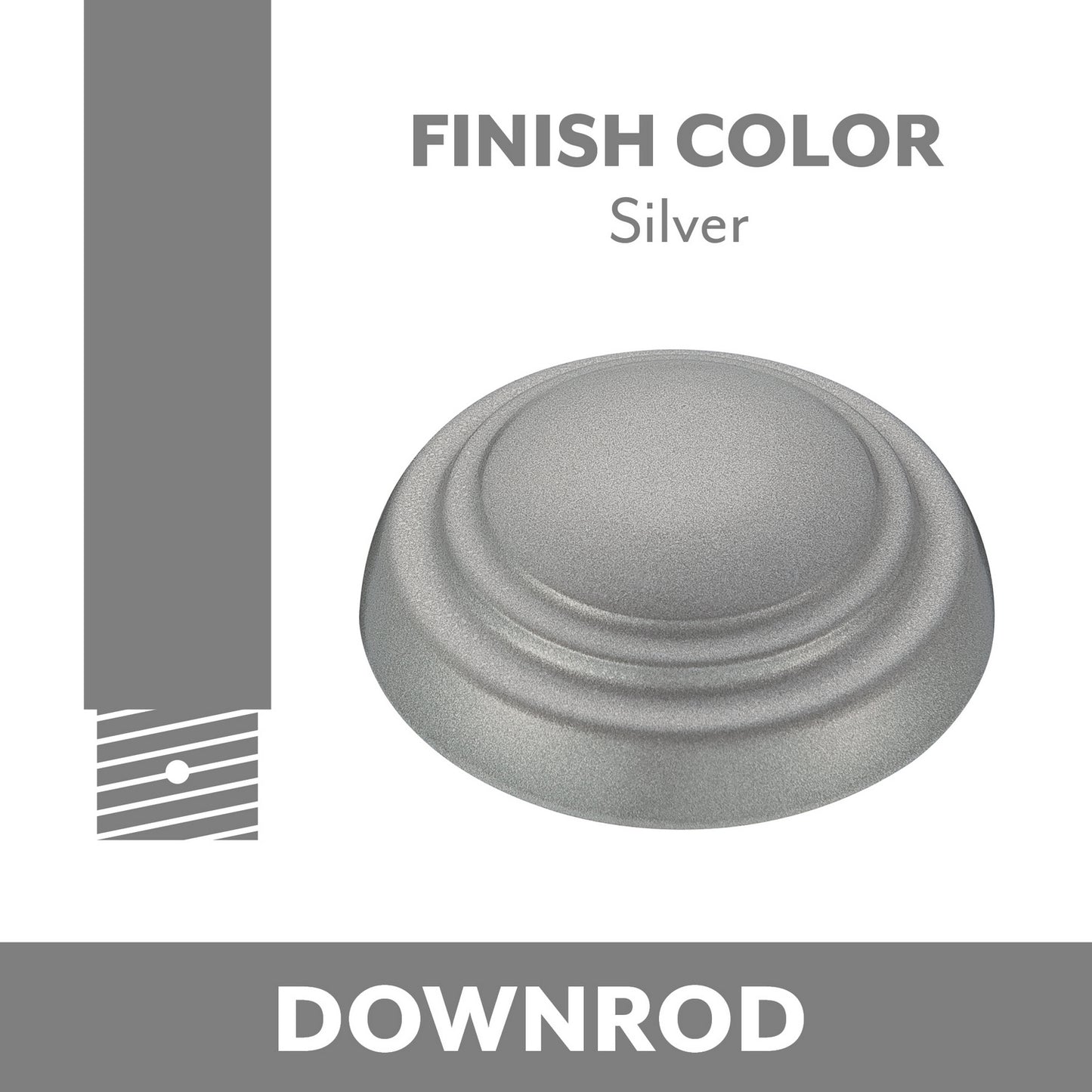Minka Aire Downrod Coupler in Silver