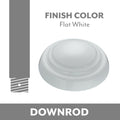 Down Rod in Flat White