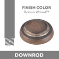 Minka Aire Down Rod in Belcaro Walnut
