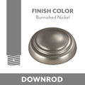 Down Rod in Burnished Nickel