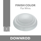 Down Rod in Flat White
