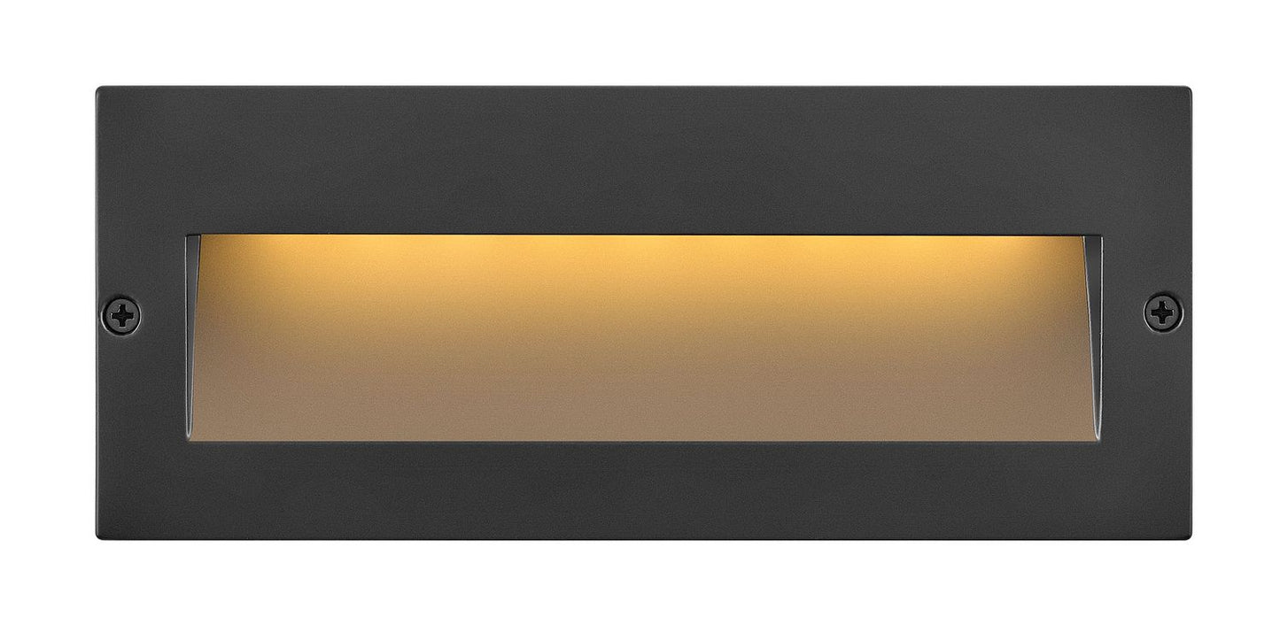 Taper LED Step Light in Satin Black