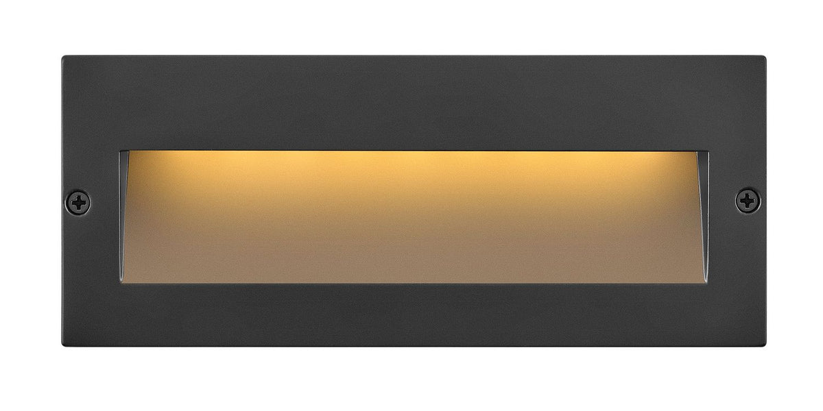 Taper LED Step Light in Satin Black