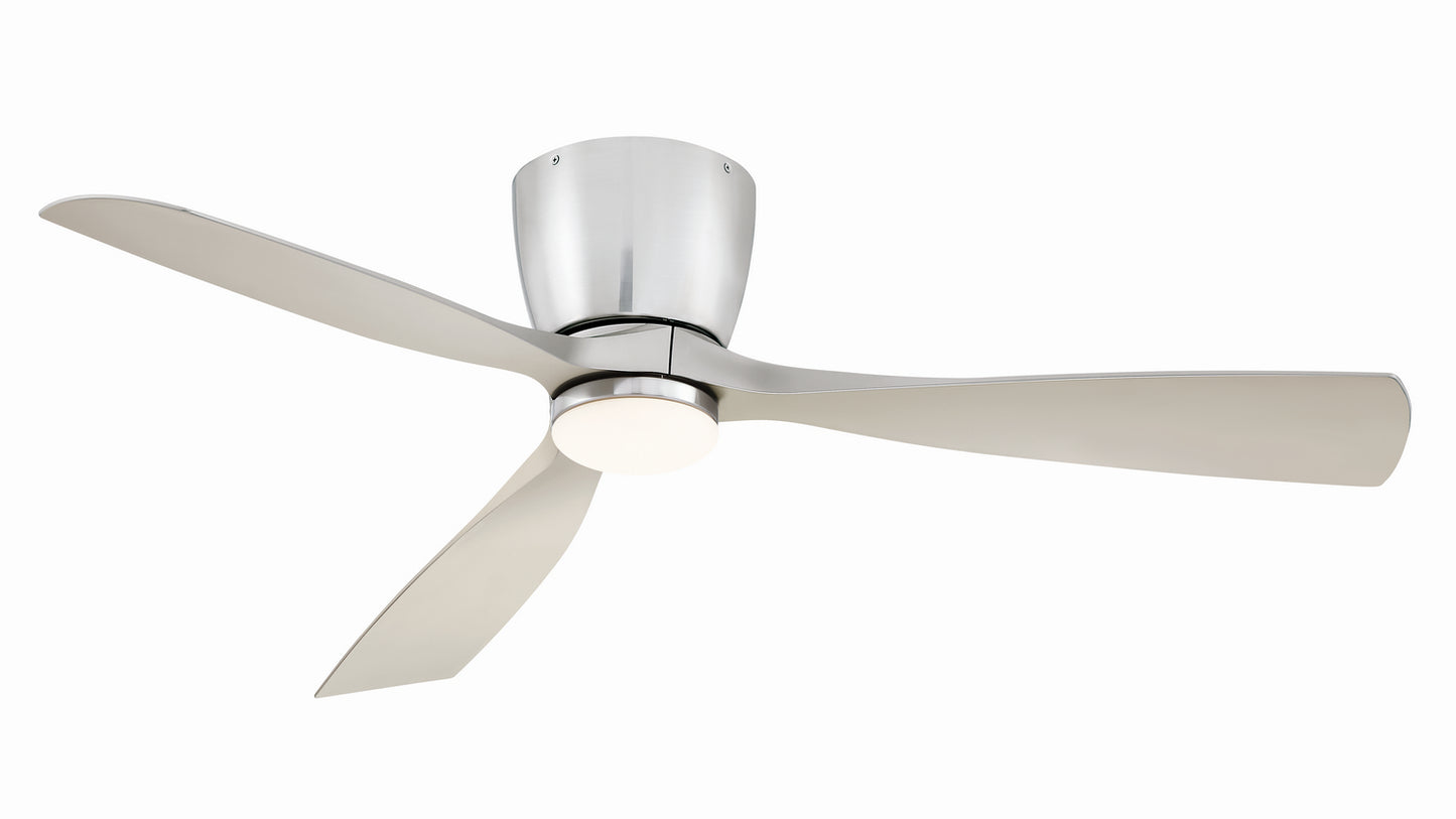 Klinch 52 52" Ceiling Fan in Brushed Nickel