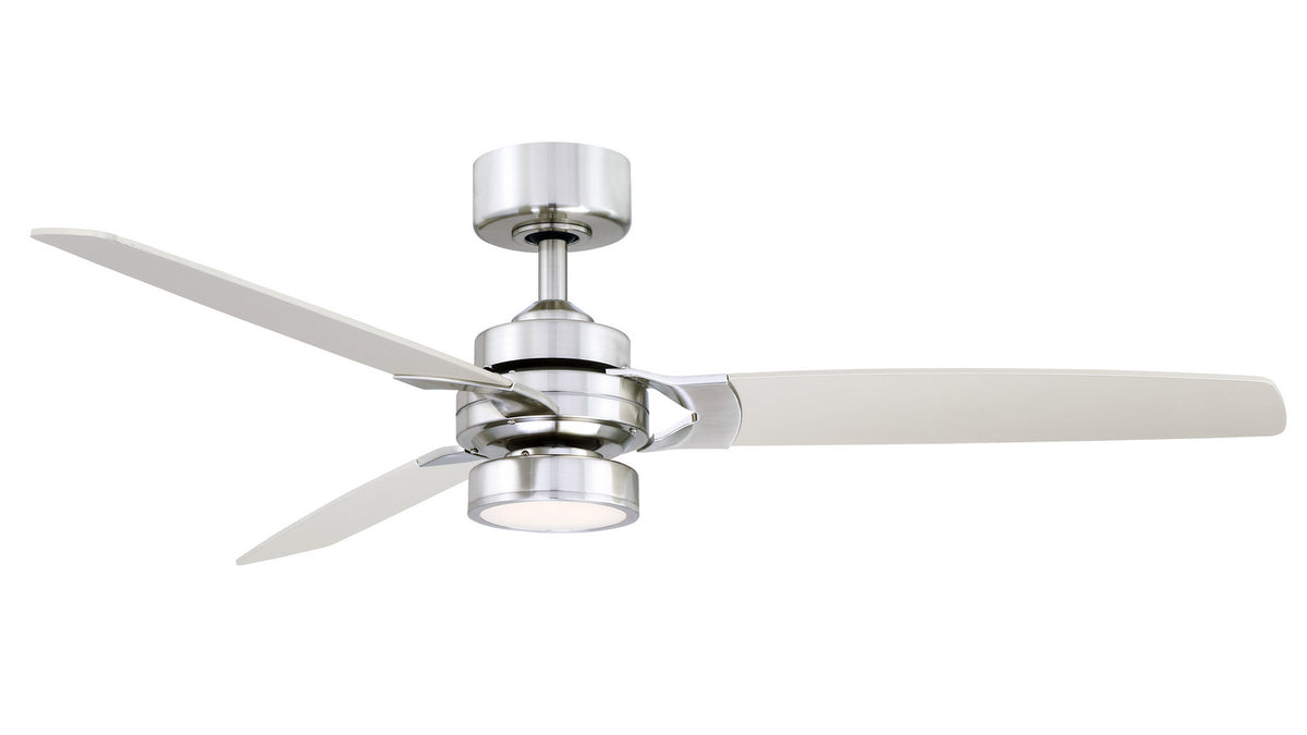 Amped 52" Ceiling Fan in Brushed Nickel