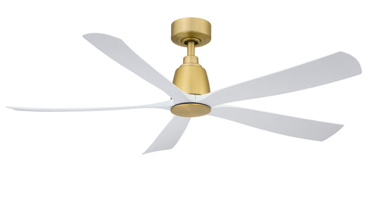 Kute5 52 52" Ceiling Fan in Brushed Satin Brass