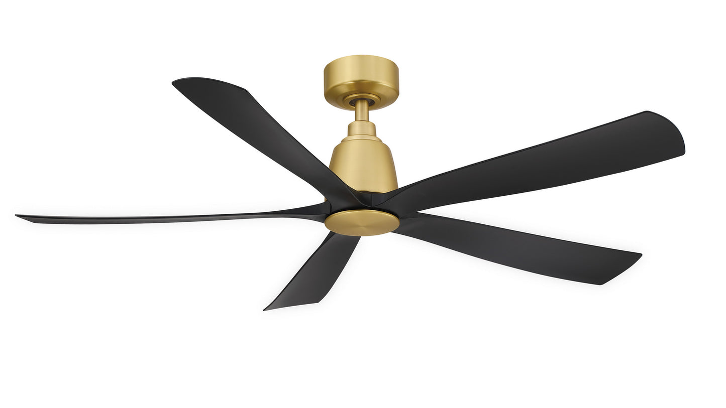 Kute5 52 52" Ceiling Fan in Brushed Satin Brass