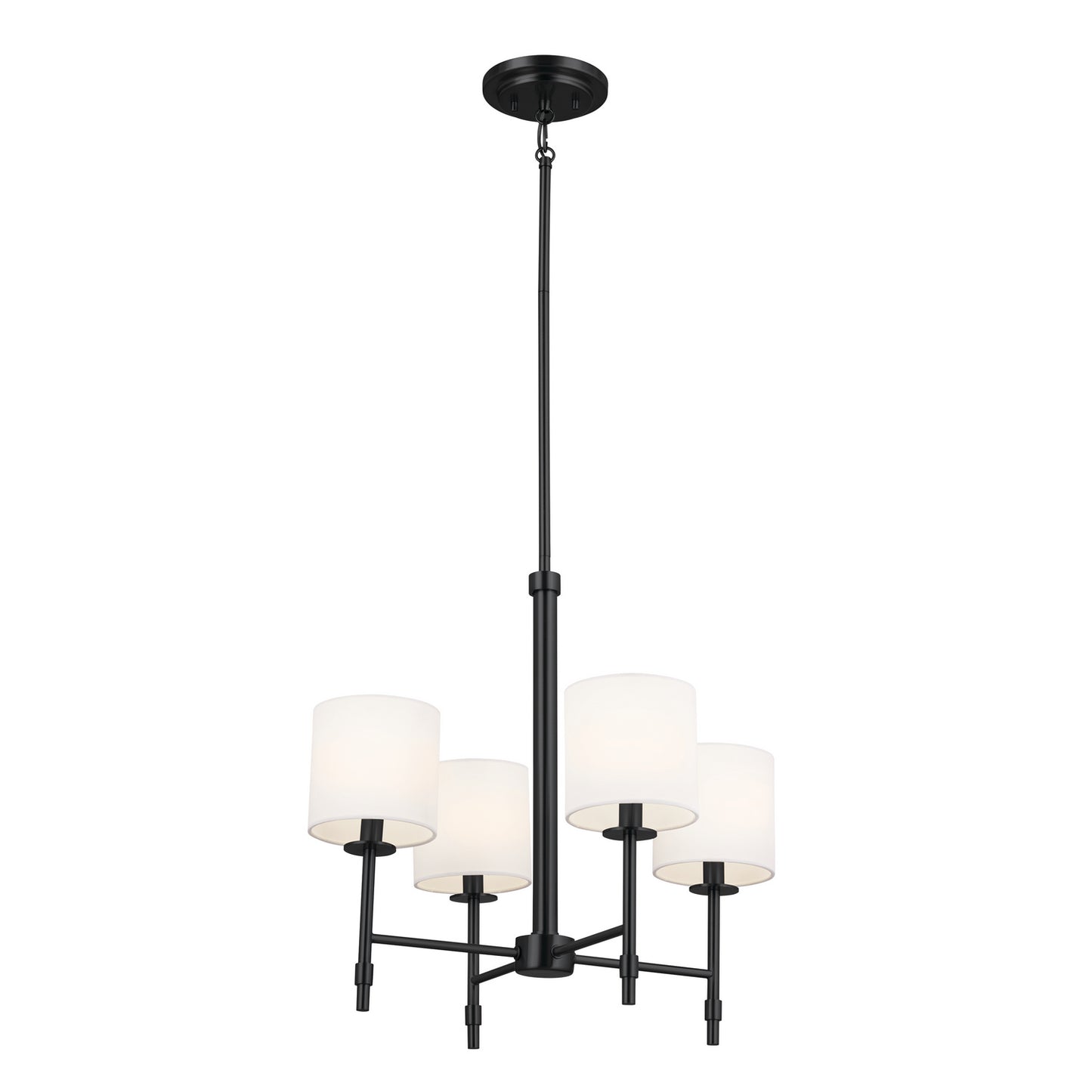 Ali Four Light Chandelier in Black