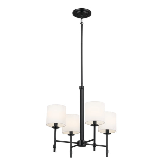 Ali Four Light Chandelier in Black