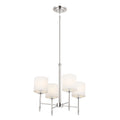 Ali Four Light Chandelier in Polished Nickel