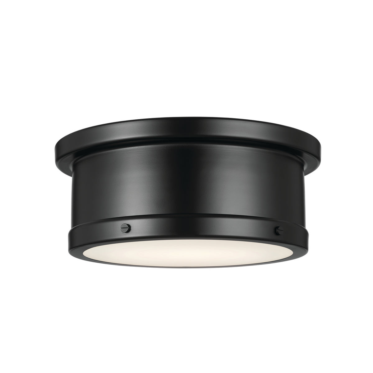 Serca Two Light Flush Mount in Black