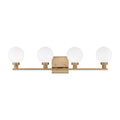 Clybourn Four Light Bath Vanity in Satin Brass