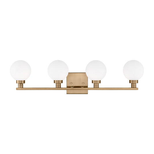 Clybourn Four Light Bath Vanity in Satin Brass