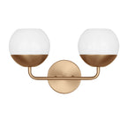 Alvin LED Bath Wall Sconce in Satin Brass
