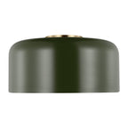 Malone LED Flush Mount in Olive