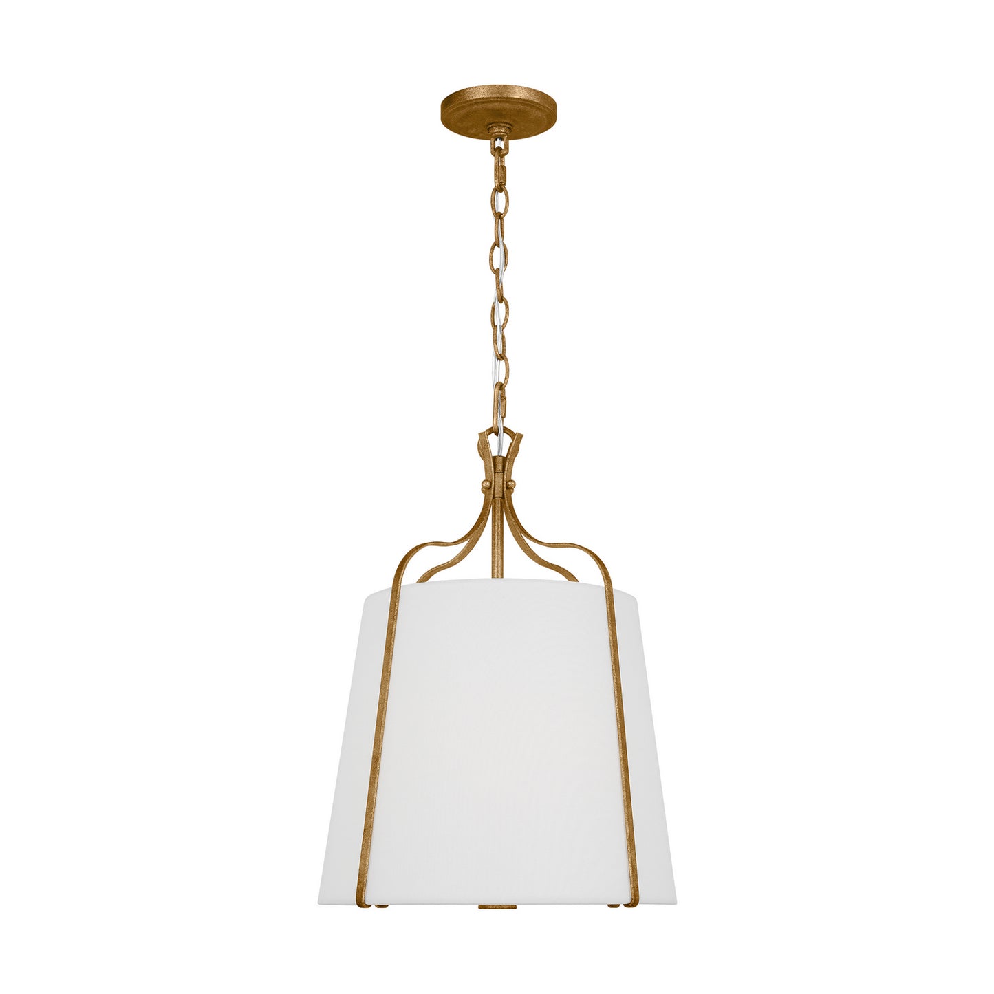 Leander One Light Pendant in Antique Gild