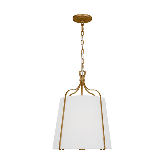 Leander One Light Pendant in Antique Gild