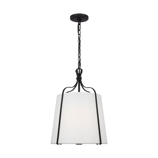 Leander One Light Pendant in Smith Steel