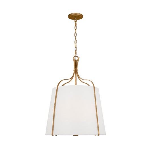 Leander Three Light Pendant in Antique Gild