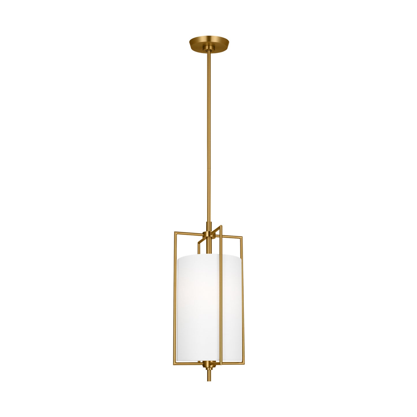 Perno One Light Pendant in Burnished Brass