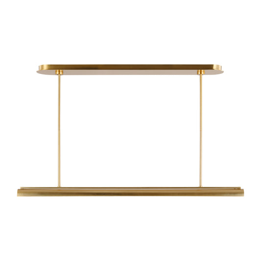 Carson LED Linear Chandelier in Burnished Brass