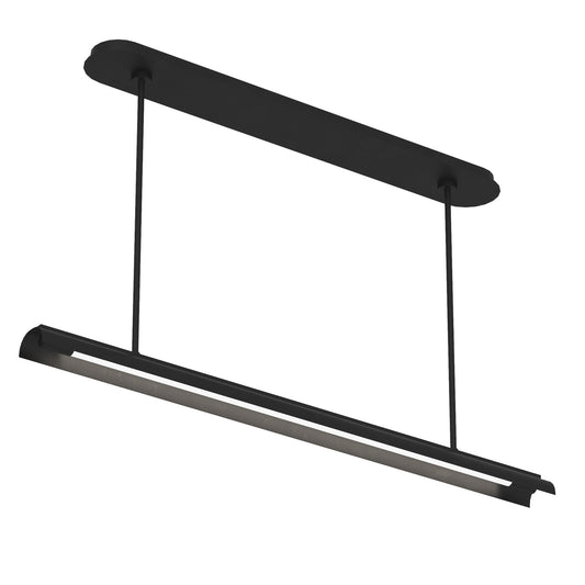 Carson LED Linear Chandelier in Midnight Black