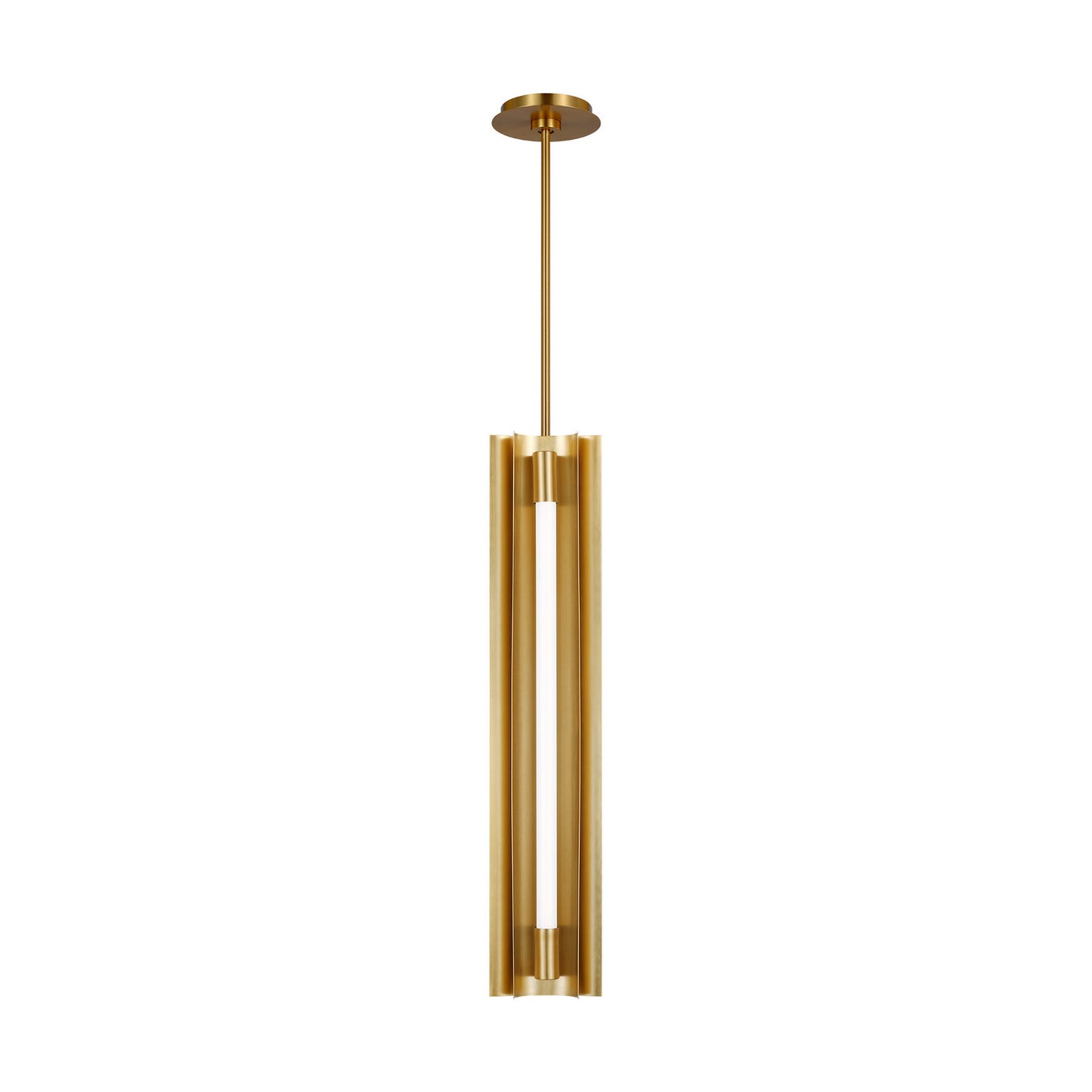Carson LED Pendant in Burnished Brass