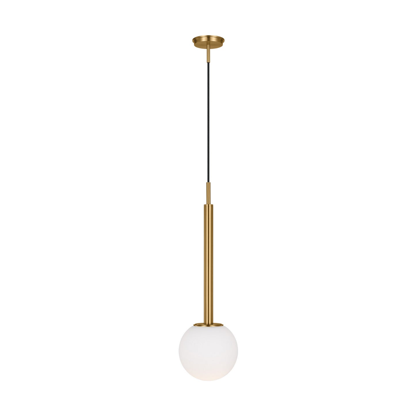 Nodes One Light Pendant in Burnished Brass