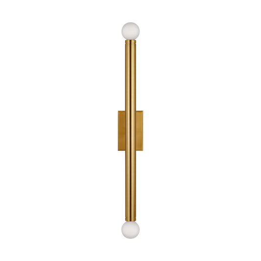 Beckham Modern Two Light Wall Sconce in Burnished Brass