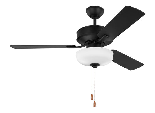 Linden 48" Ceiling Fan in Midnight Black
