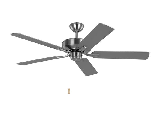 Linden 52" Ceiling Fan in Brushed Steel