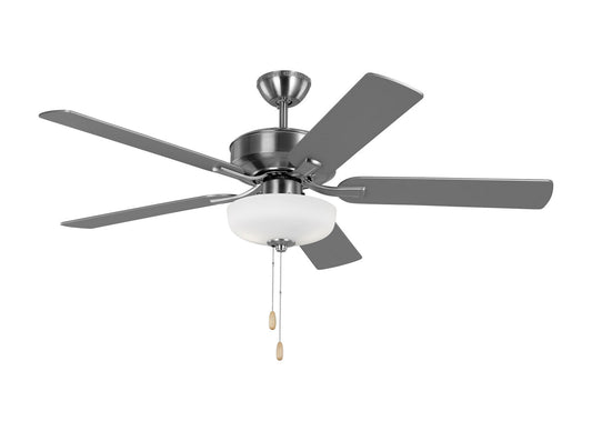 Linden 52" Ceiling Fan in Brushed Steel