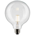 (4-Pack) Satco S21253 6W LED G40 Globe Bulb, E26 Base, 3000K, 500 Lumens, Clear