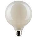 (4-Pack) Satco S21256 6W LED G40 Globe Bulb, E26 Base, 3000K, 500 Lumens, White