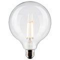 (4-Pack) Satco S21259 8W LED G40 Globe Bulb, E26 Base, 4000K, 800 Lumens, Clear