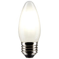 (4-Pack) Satco S21283 3W LED B11 Torpedo Bulb, E26 Base, 2700K, 250 Lumens, Frost