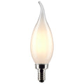 (4-Pack) Satco S21301 4W LED CA10 Candle Bulb, E12 Base, 3000K, 350 Lumens, Frost