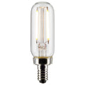 (4-Pack) Satco S21341 2.8W LED T6 Tubular Bulb, E12 Base, 4000K, 200 Lumens, Clear