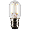 (4-Pack) Satco S21343 3W LED T6.5 Tubular Bulb, E17 Base, 3000K, 200 Lumens, Clear