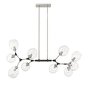 Nexpo Ten Light Chandelier in Coal Black