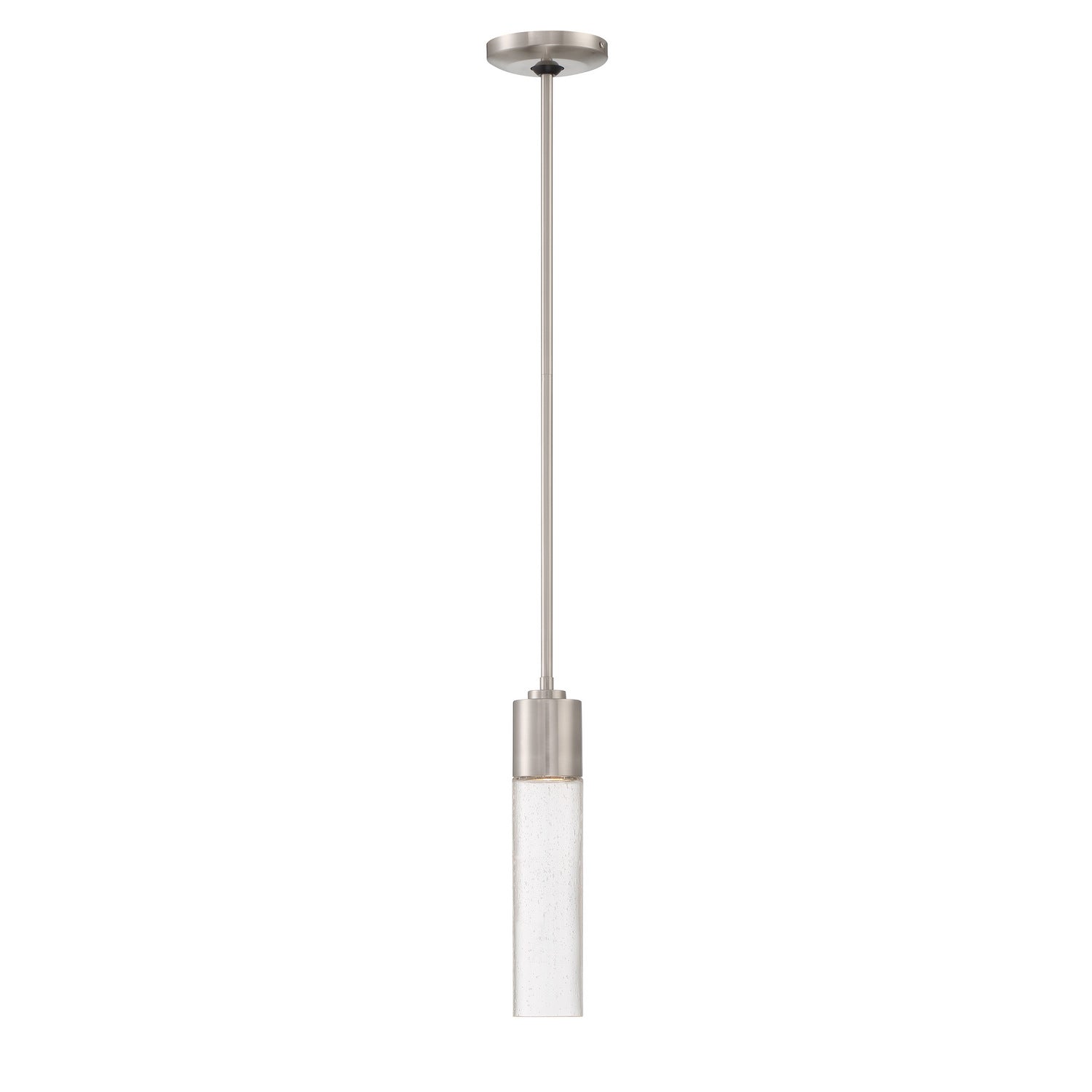 George Kovacs - P971-084 - One Light Mini Pendant - Light Rain - Brushed Nickel