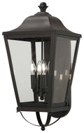 Savannah Four Light Outdoor Wall Mount in Sand Coal